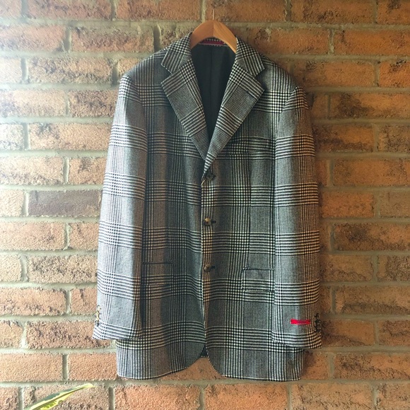 Pal Zileri Jackets & Blazers - PAL ZILERI | Grey classic check oversized fall designer blazer coat